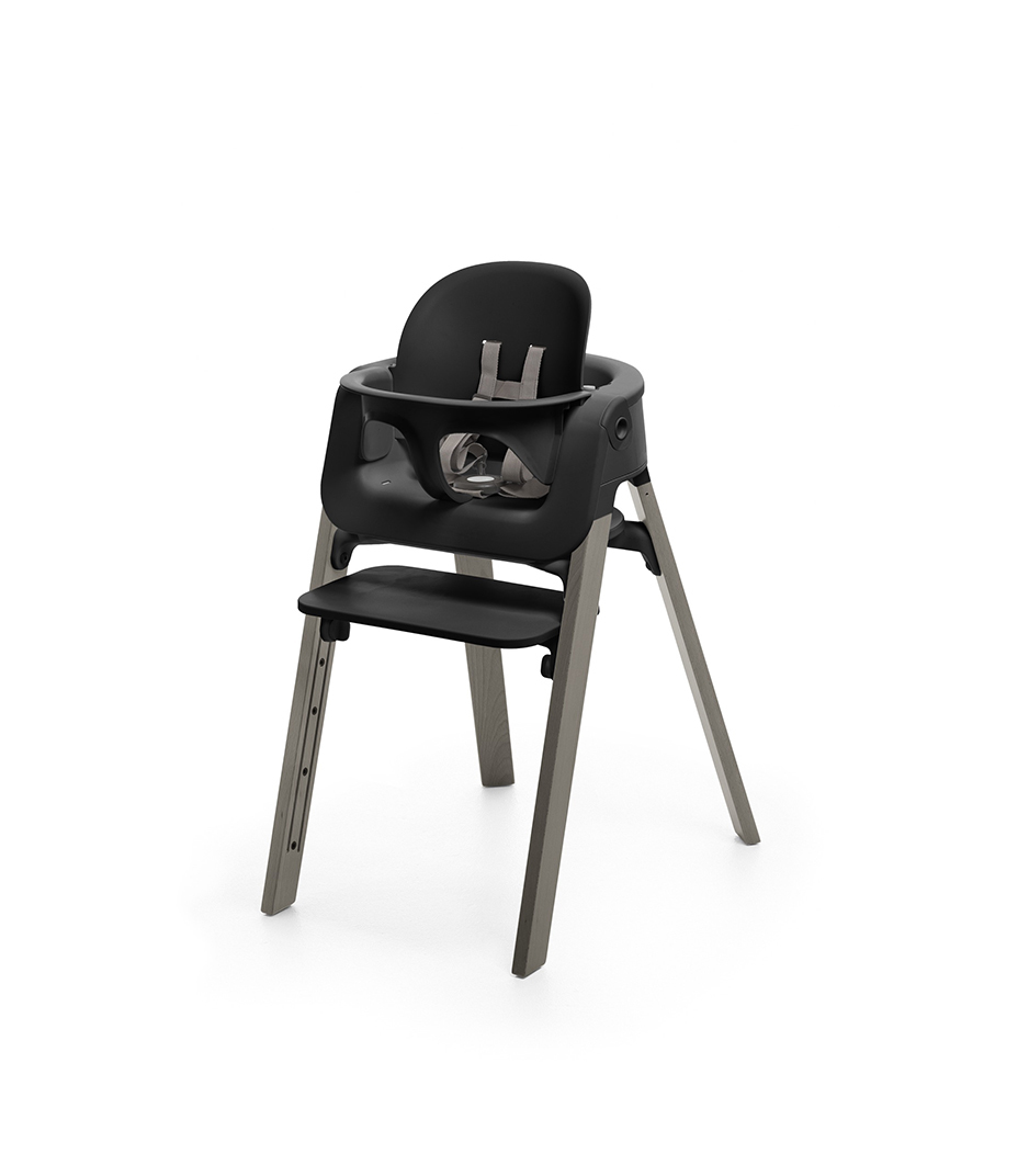 Stokke&reg; Steps&trade; Hazy Grey with Black Baby Set.